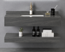 Dark Gray Rock Plate Sink  31.5" x 19.6" x 6"
