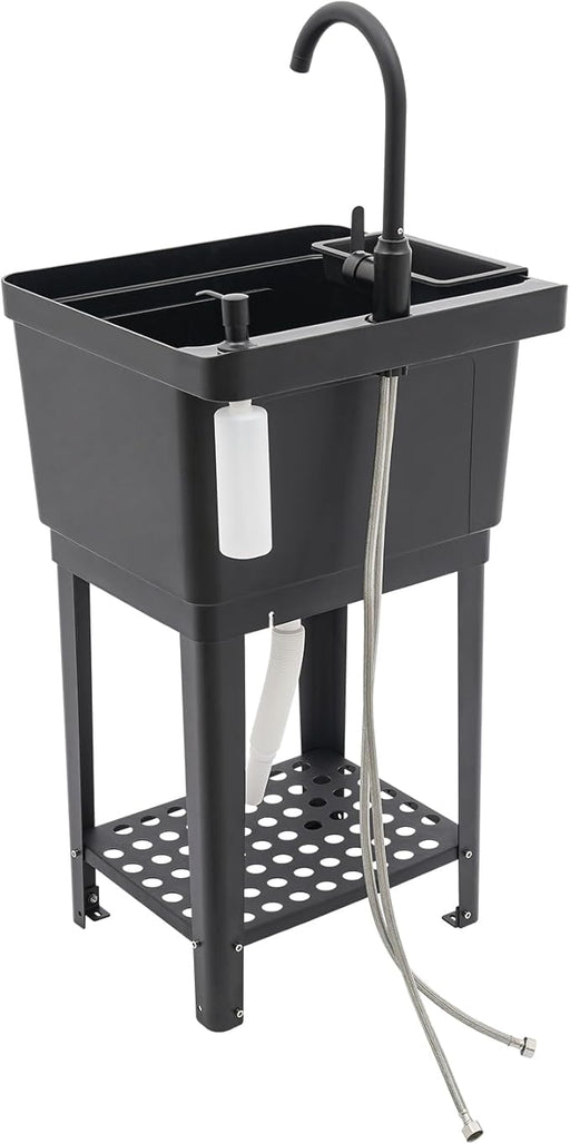 Laundry Sink 24"X24"X34"H (Black)
