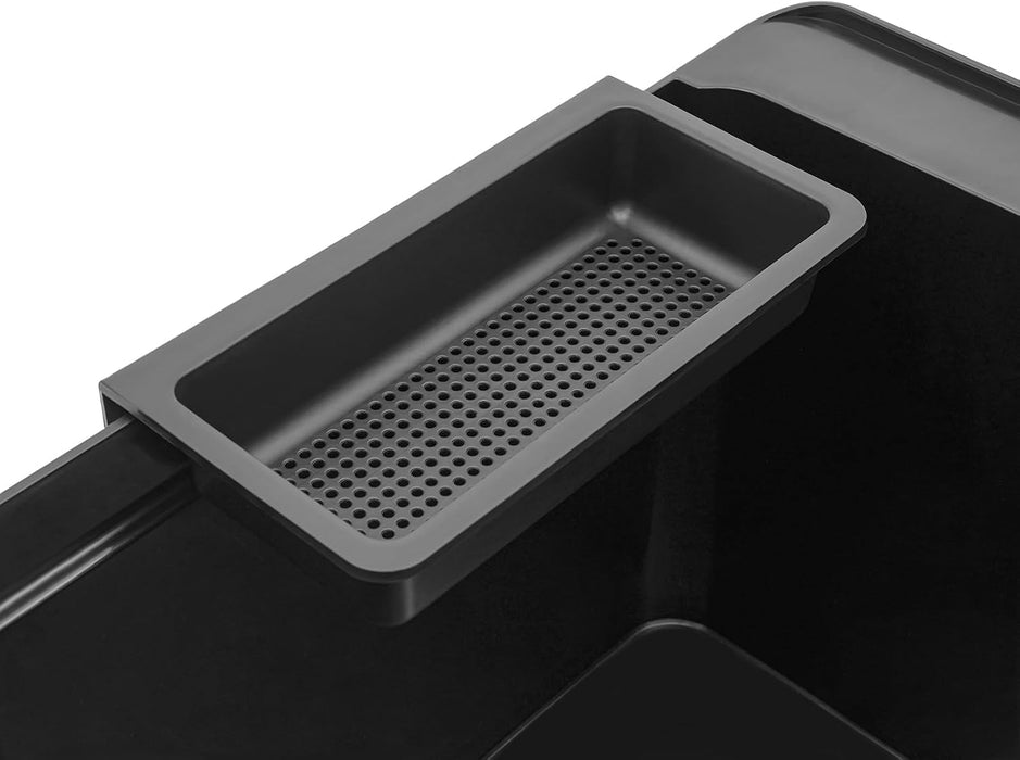 Laundry Sink 24"X24"X34"H (Black)