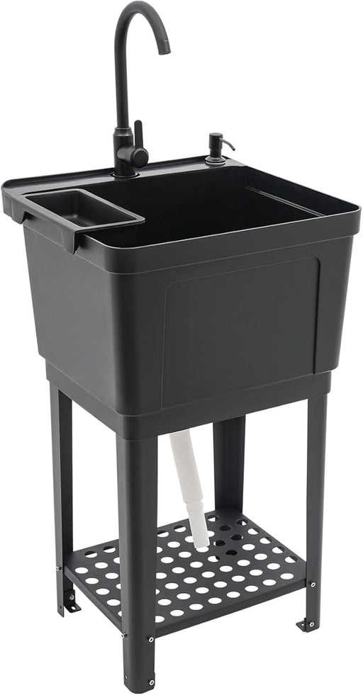 Laundry Sink 24"X24"X34"H (Black)