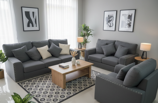 Ashley Benchcraft Stone 3pcs Sofa Set