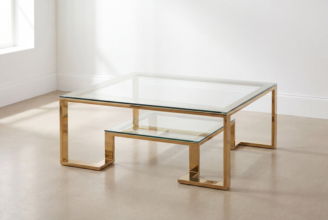 Roshley Gold Coffee Table