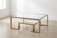 Roshley Gold Coffee Table