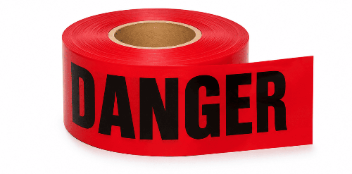 Danger Tape 3" x 300'