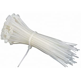 Nylon Cable Tie White 5.2X200mm 100Pcs