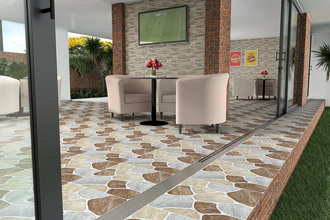 43144 Palatino Ceramic Floor Tile 17" X 17"