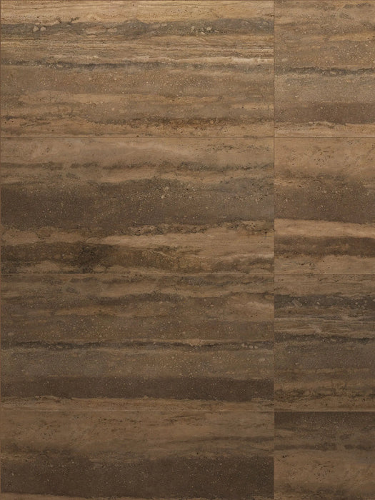 Travertino Moka BW NAT (5062619) Porcelain Floor and Wall Tile 32" X 63"