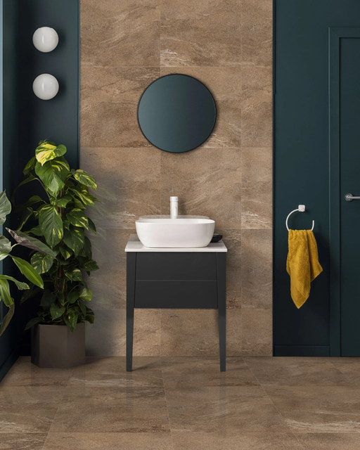 Alfa Brown Porcelain Floor and Wall Tile 24" X 24"
