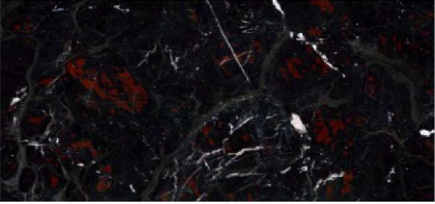 Black Ombra Porcelain Floor and Wall Tile 24" X 48"