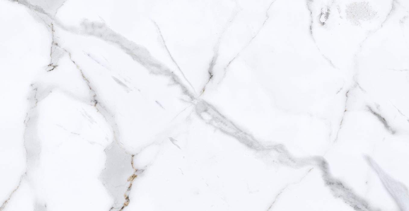 Calacata Gold Brilho Plus Ceramic Floor and Wall Tile 12"X23"