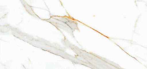 Crystal Gold Statuario Porcelain Floor and Wall Tile 24" X 48"