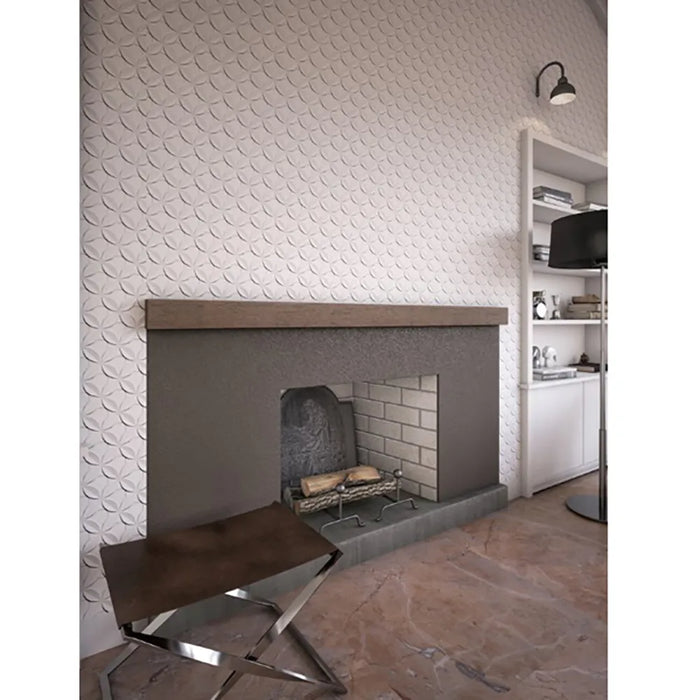 Dalia Branco Porcelain Wall Tile 17"X 25"
