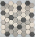 Dark Gray Blend  Mosaic Glass Tile 12"x12"