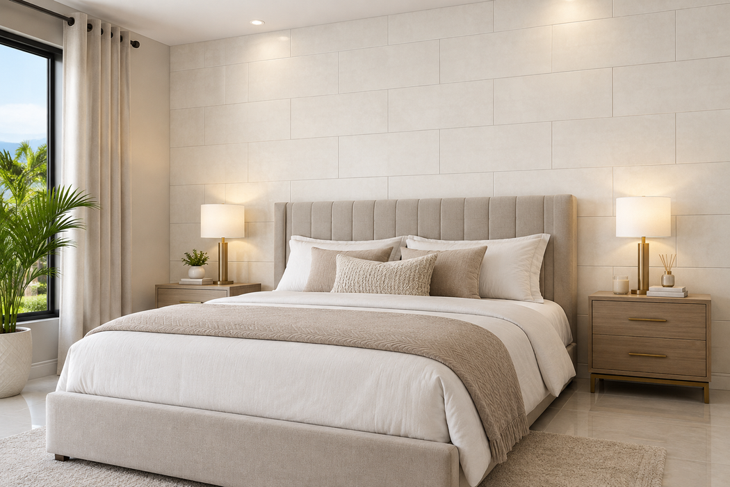 New Napoli White Plus Ceramic Floor and Wall Tile 12" x 24"