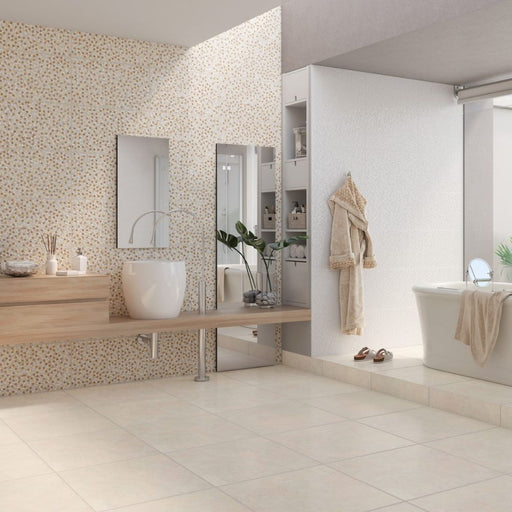 Safira Beige Ceramic Wall Tile 12"X23"
