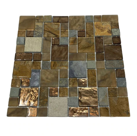 Tile: Mosaic Slate Brown 12"X12" (11pcs/box)