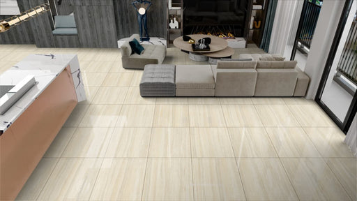 Travertino Beige Porcelain Tile 24"X24"