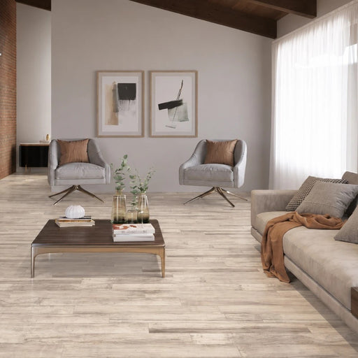 Vetus Taupe RT Ceramic Floor and Wall Tile 7" x 47"