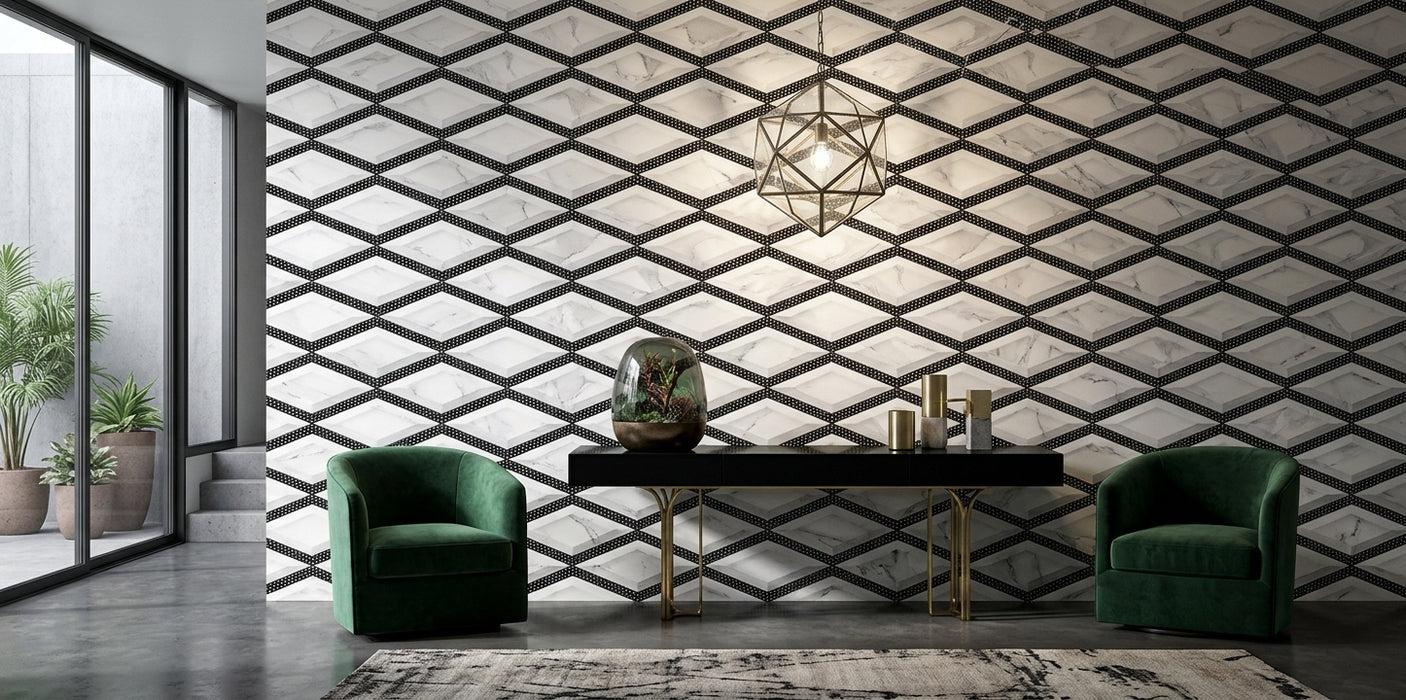 White - HL01 Ceramic Wall Tile 12" x 24"