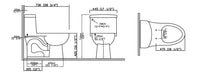 White Elongated Ceramic Toilet C-6200