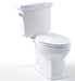 White Piamonte Elongated Ceramic Toilet