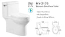 White Elongated Toilet MY-2176