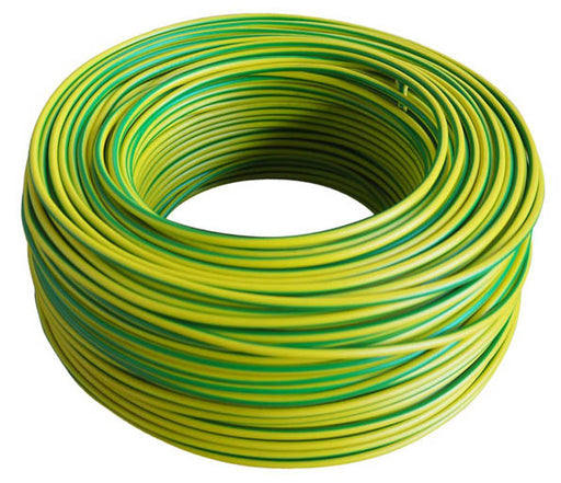 PVC Insulated Electrical Cable 2.5mm 1ft (Yellow/Green)