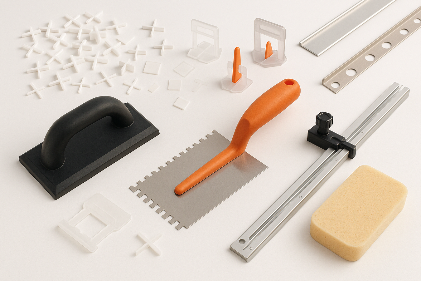 use images and from products in the Tile Accessories collection to create an image