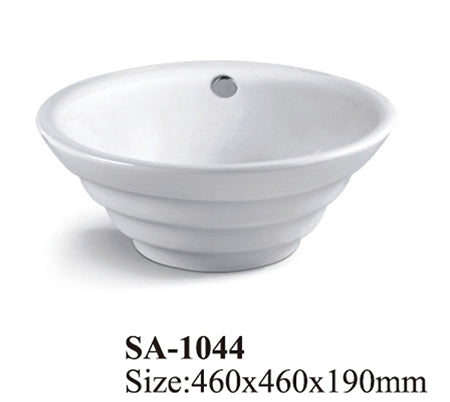White Ceramic Vessel Basin SA-1044
