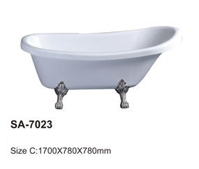 Freestanding White Bathtub SA-7023C