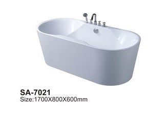 Freestanding White Bathtub SA-7021