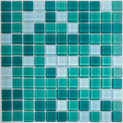 Esmerelda Mescla Glass Mosaic Tile 12"x12"