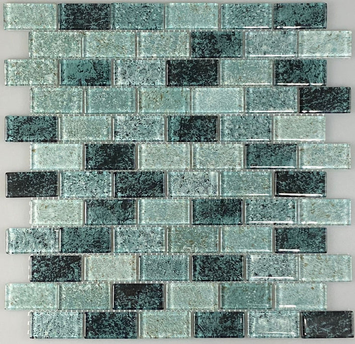 Surf Green Mosaic Glass Tile 12"x12"