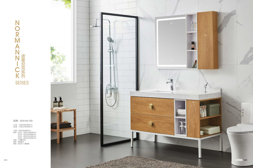 Norman Nick Series Bathroom Vanity Cabinet B-6144-120